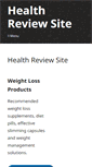 Mobile Screenshot of healthreviewsite.com